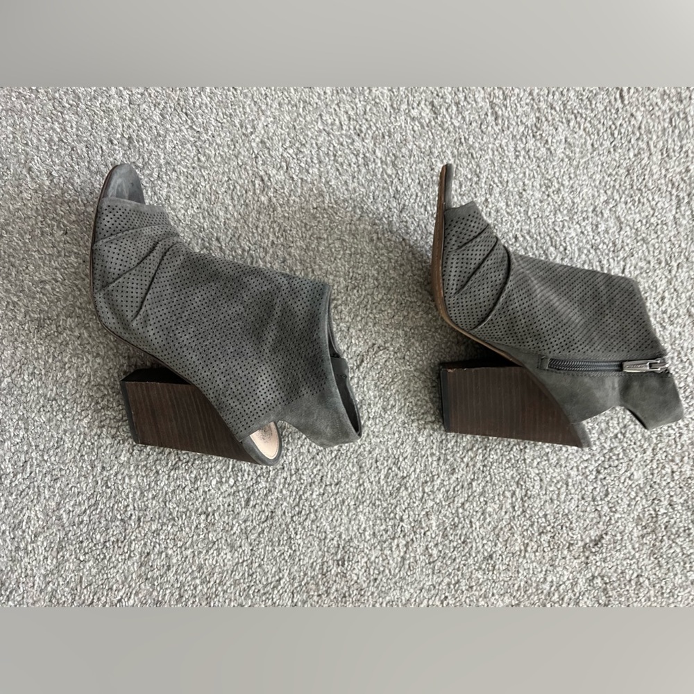 Vince Camuto peep toe booties